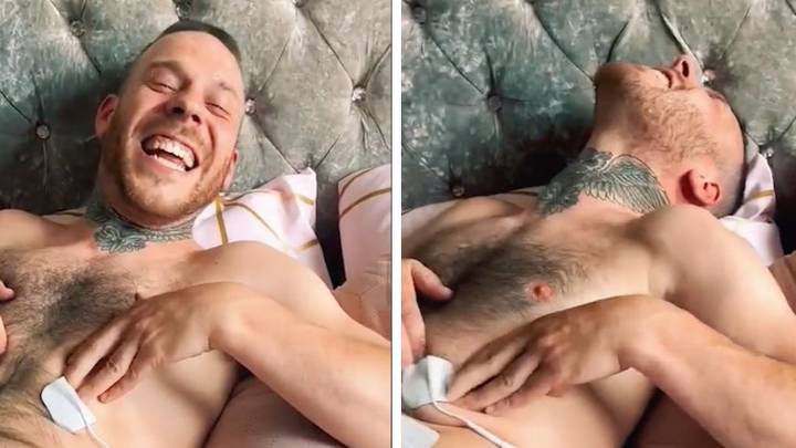 Woman makes her boyfriend take labour pain simulator to feel what giving birth is like