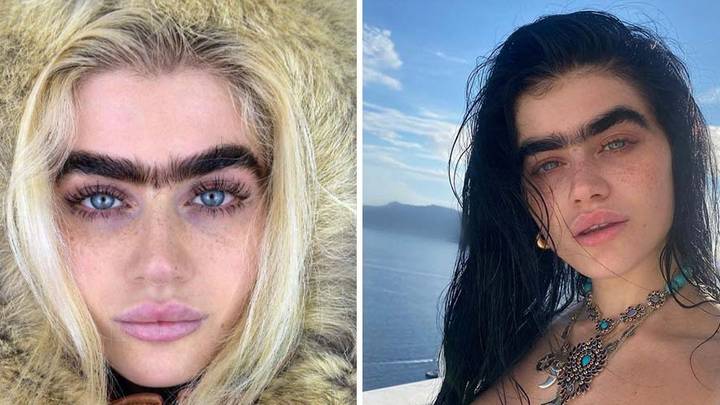 Model who proudly shows off unibrow says she's not influenced by anyone else