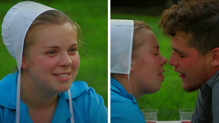 Amish teenager has her first kiss on camera and leaves people shocked