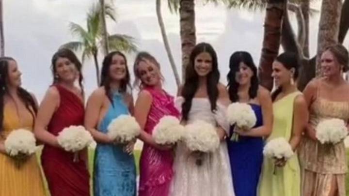 Woman sparks controversy after letting bridesmaids pick their own dresses to her wedding