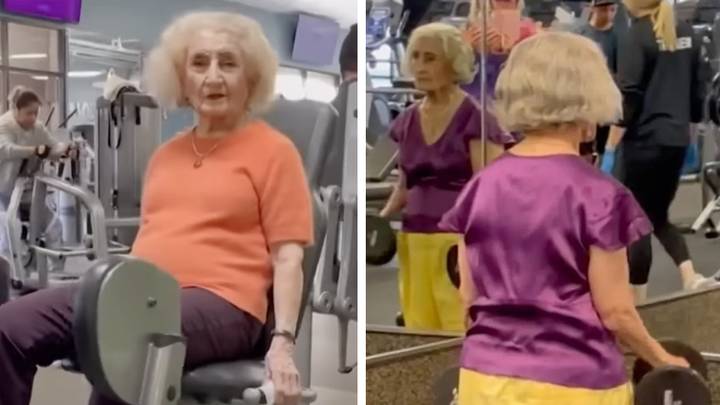 103-year-old woman defies her age by hitting the gym regularly