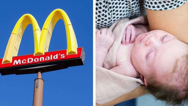 McDonald's employees help woman deliver baby after she goes into labour in the bathroom