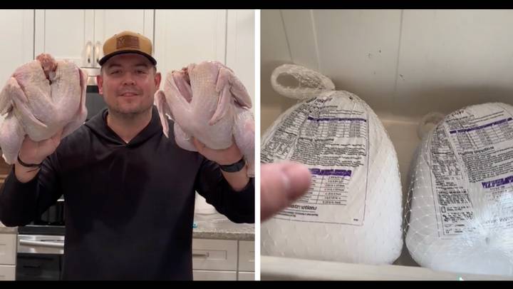 Man shares how to completely defrost a turkey in just four hours