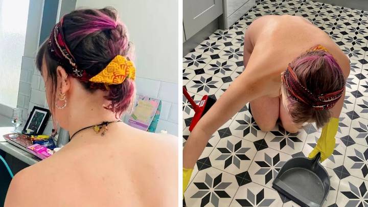 Woman says she's made thousands of pounds working as a naked cleaner