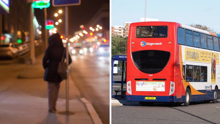 Driver leaves teenage girl stranded alone at dark bus stop after card declined