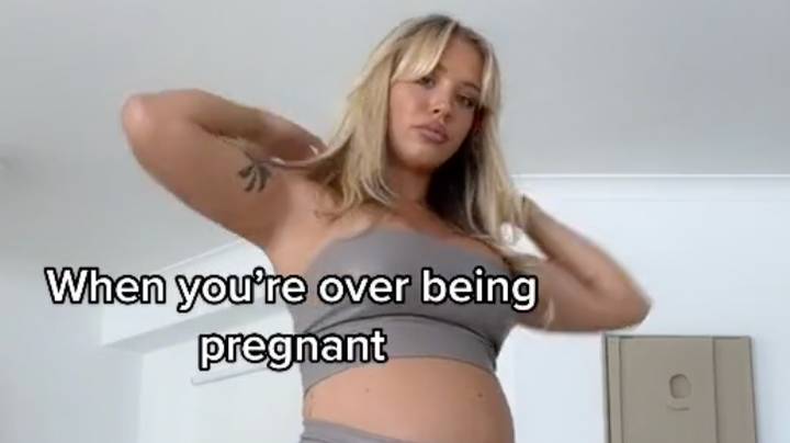 Pregnant Woman Baffles Followers After Making Bump Disappear In Vid