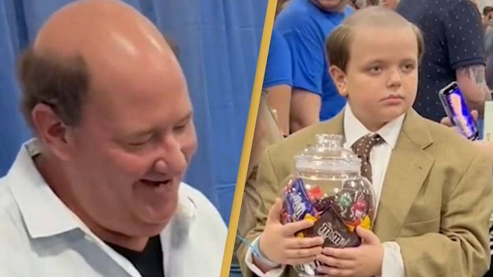 Kevin from The Office meets mini Kevin at first ever Dunder-con