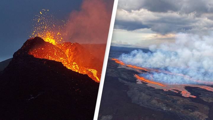 The world’s biggest active volcano has erupted for the first time in nearly 40 years