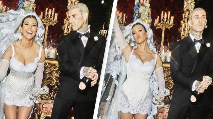 Kourtney Kardashian And Travis Barker Accused Of Mocking Catholicism During Wedding