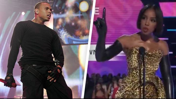 Crowd erupts in boos as Chris Brown wins accolade at the American Music Awards