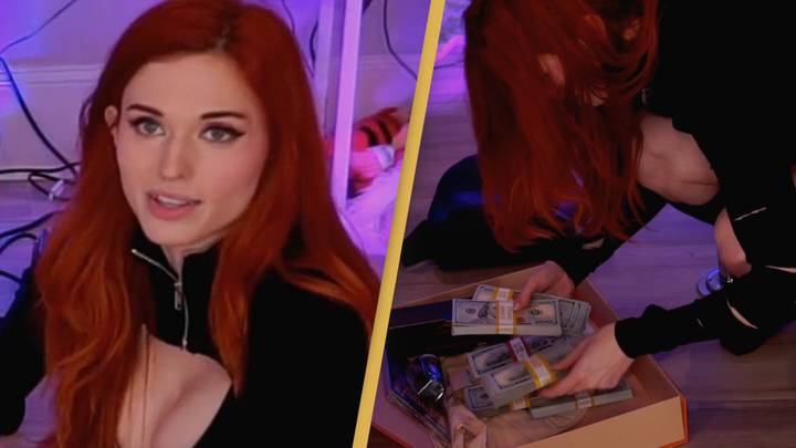 Twitch streamer Amouranth opens mind-blowing anonymous gift from one of her viewers