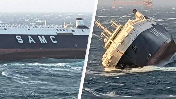 A Cargo Ship Has Sunk With Efforts Under Way To Rescue 30 Crew Members