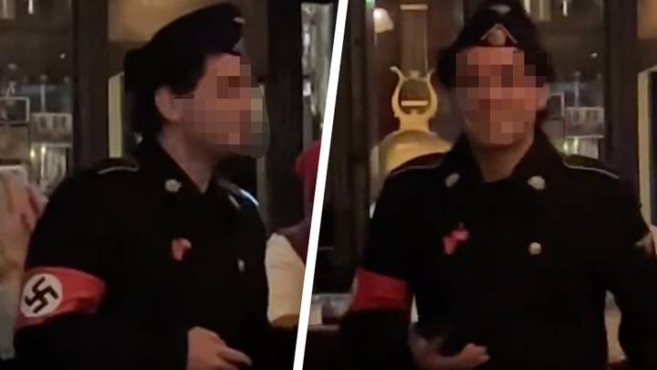 Man gets heckled out of bar after he rocked up dressed as a Nazi for Halloween