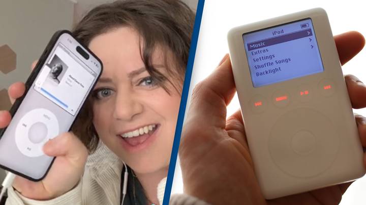 People can download an app that will transform their phone into an old school iPod
