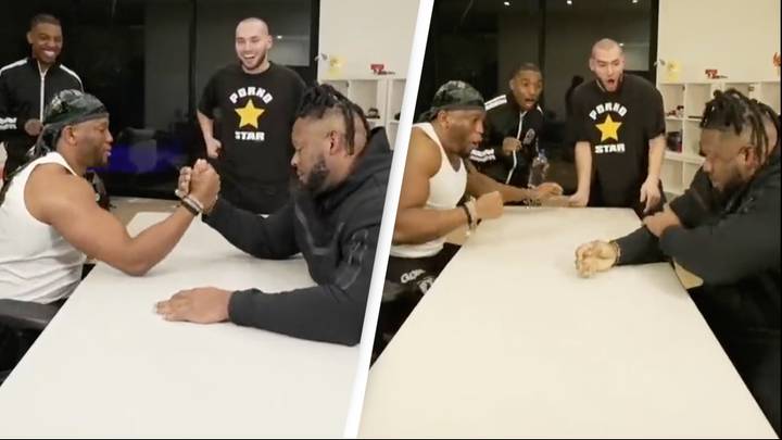 Twitch streamer's bodyguard breaks arm during brutal arm wrestle in middle of livestream