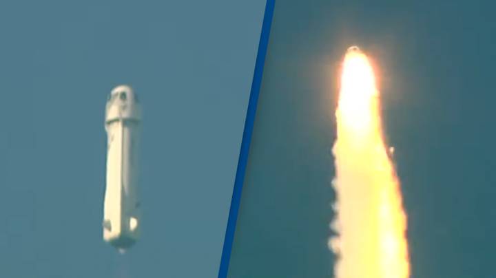 Jeff Bezos's uncrewed rocket exploded into flames in just over a minute