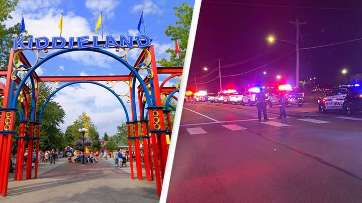 Urgent manhunt underway after shooting at amusement park
