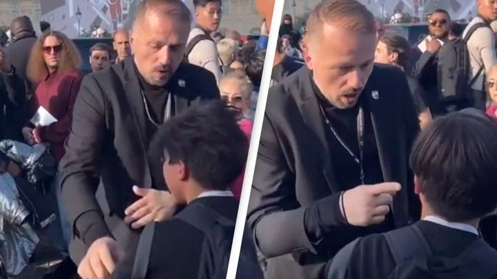 Louis Vuitton security caught slapping teen outside fashion show