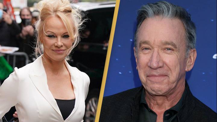 Pamela Anderson has now defended Tim Allen after she claimed he flashed his penis at her