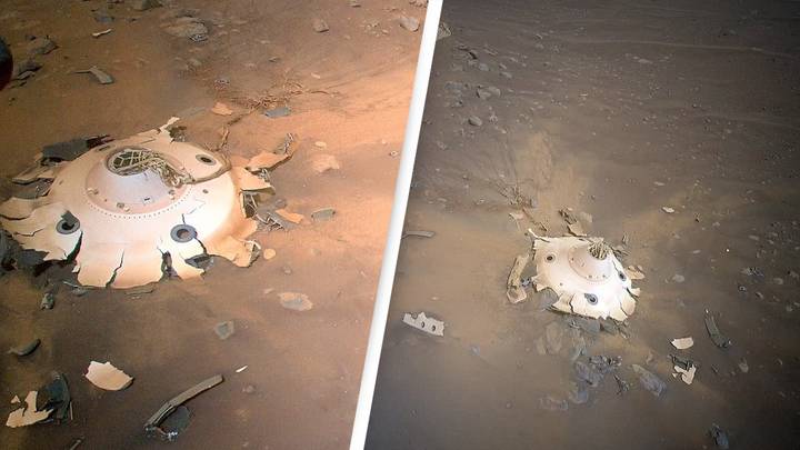 NASA's Mars Helicopter Finds 'Otherworldly' Wreckage On Planet's Surface