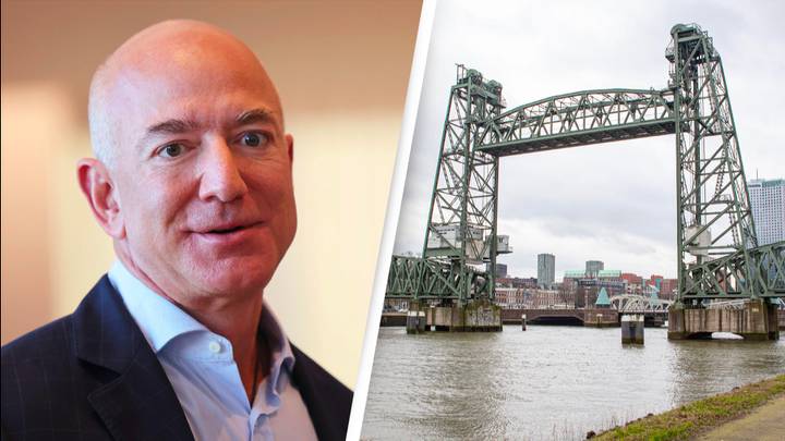 Jeff Bezos’ $500m Superyacht Stuck Behind Historic Bridge