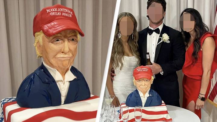 Couple's Strange Choice Of Wedding Cake Goes Viral