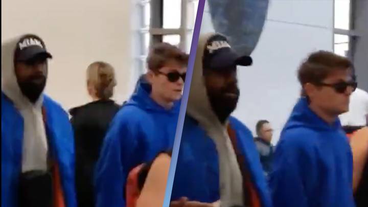 Kanye West spotted with white supremacist Nick Fuentes at airport