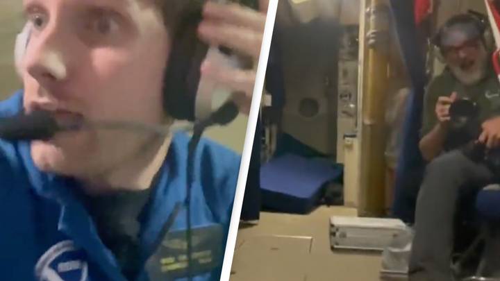 Scary footage shows 'roughest flight ever' as team flies into Hurricane Ian