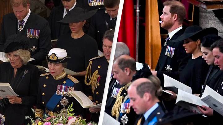 People asking why Prince Harry was sitting in second row at Queen's funeral