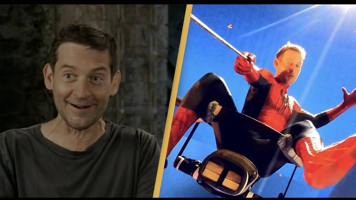 Spider-Man: No Way Home Behind-The-Scenes Footage Shows Tobey Maguire Becoming Spidey Again