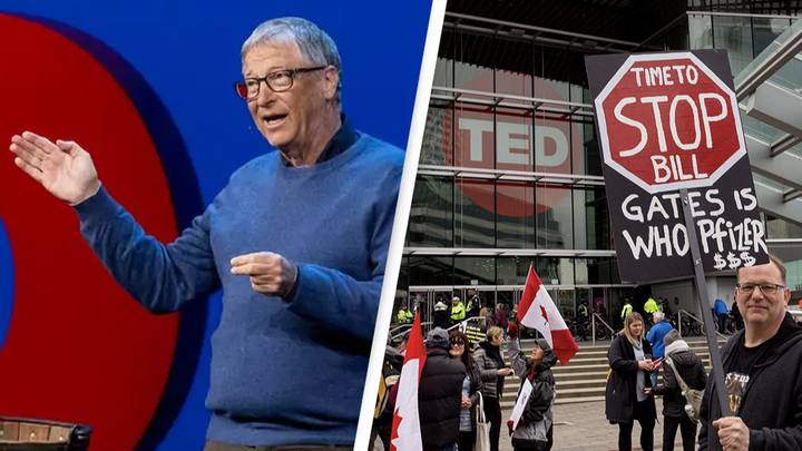 Bill Gates Points Out 'Weird' Irony Of 'Crazy People' Protesting Vaccines Outside His TED Talk