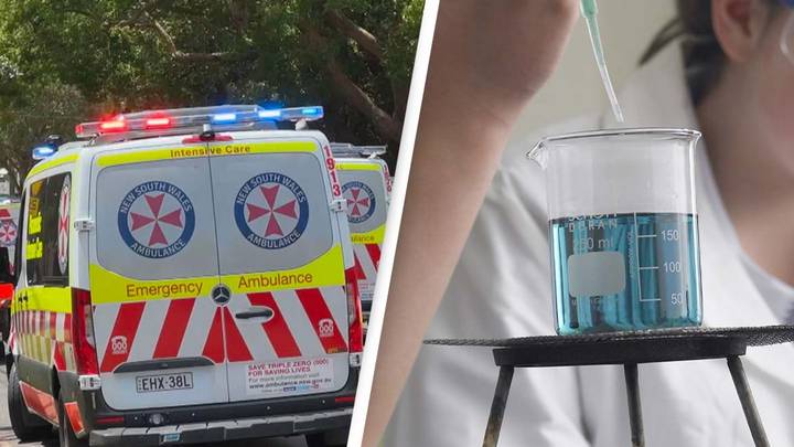 School students rushed to hospital as classroom science experiment goes wrong