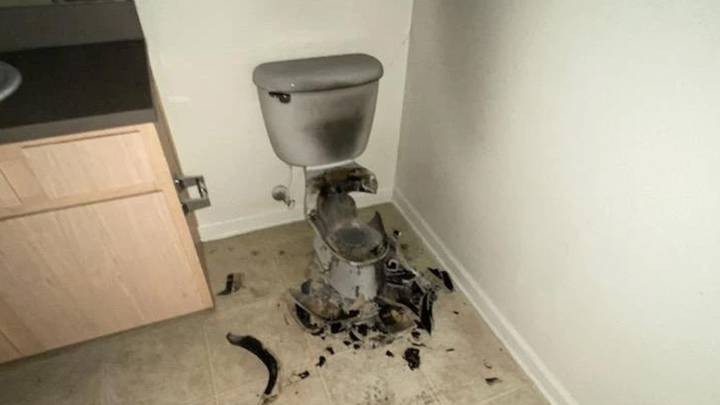 Lightning Blows Toilet To Smithereens After Travelling Through Exhaust Vent