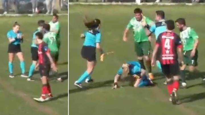 Argentine Player Arrested For Aiming Brutal Punch At Female Referee After Red Card