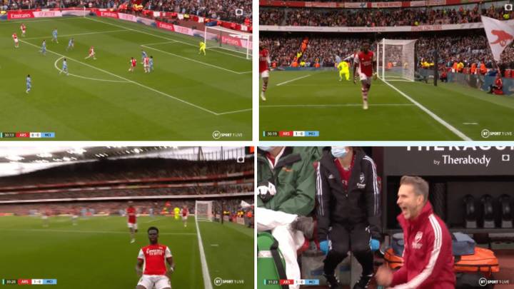 Bukayo Saka Scores Premier League's First Goal Of 2022 And It's A Beauty