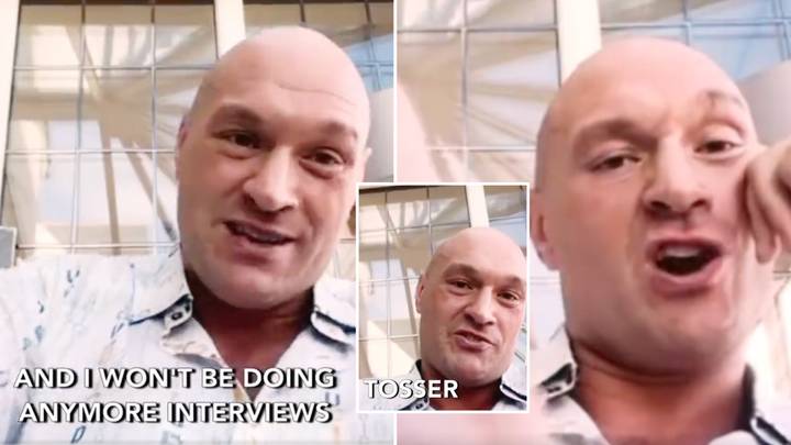 Tyson Fury calls True Geordie a 'tosser' before end of interview in heated moment