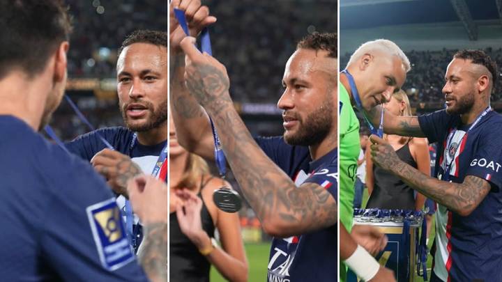 Neymar Takes Charge Of Medal Ceremony After Helping Paris Saint Germain Win The Champions Trophy