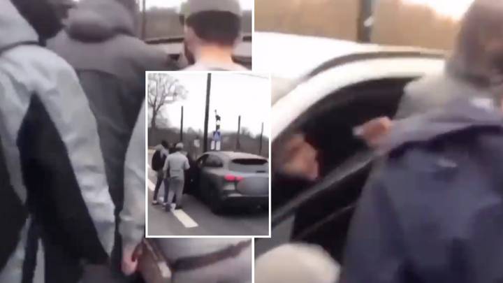 PSG Ultras Angrily Confront And Force Open Layvin Kurzawa's Car Door Over Champions League Exit