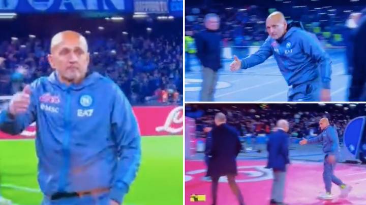 Luciano Spalletti literally chased Max Allegri for handshake after Napoli 5-1 Juventus, it was hilarious