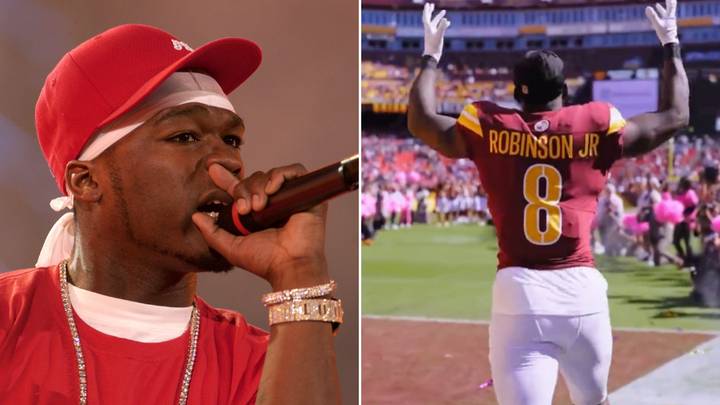 NFL star Brian Robinson Jr introduced to 50 Cent's 'Many Men' after being shot twice