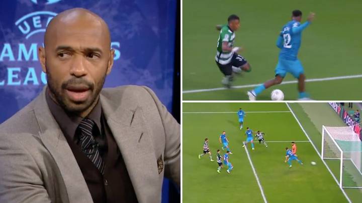 Thierry Henry's savage commentary for Spurs' second goal conceded to Sporting, he mocked it