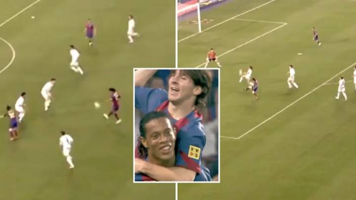 17 Years Ago Today, Ronaldinho Assisted Lionel Messi's First Goal For ...