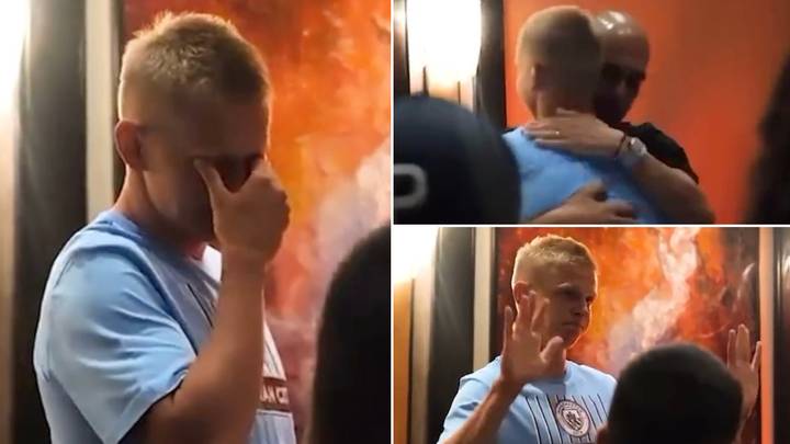 Footage Emerges Of Tearful Oleksandr Zinchenko's Emotional Farewell Speech To His Manchester City Teammates