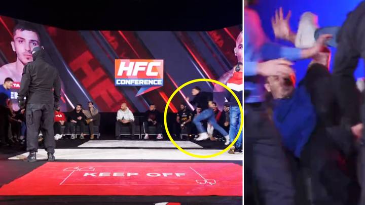 MMA Fighter DROPKICKS His Opponent In Ugly, Disturbing Attack During Live Press Conference