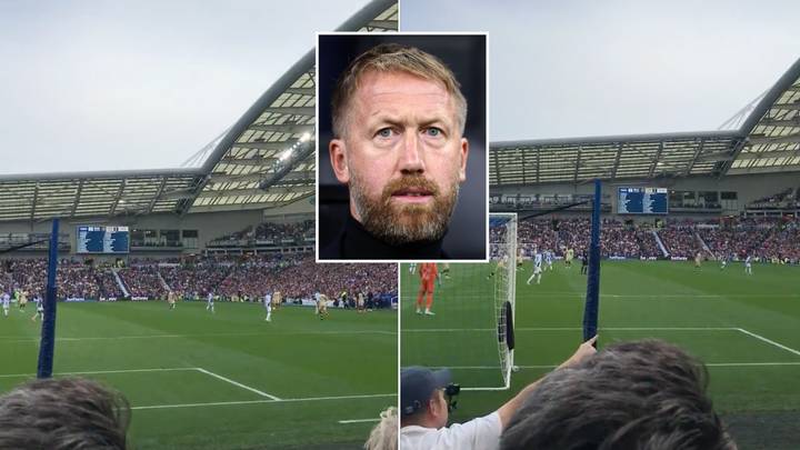 Brighton fans mock Chelsea boss Graham Potter with 'sacked in the morning' chant after horror first half