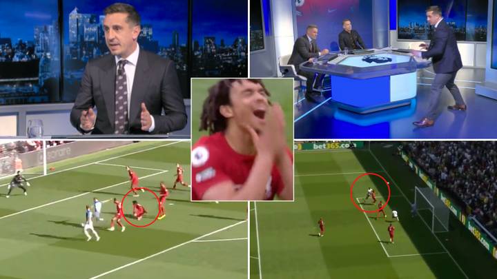 Gary Neville gives incredible defending lesson to Trent Alexander-Arnold, it's a fascinating watch