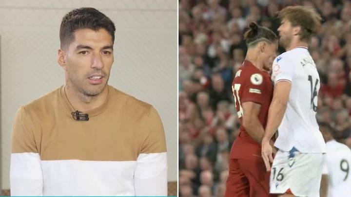 Luis Suarez sends warning to Darwin Nunez after his red card during dismal Anfield debut