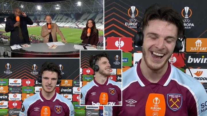 Declan Rice Takes Post-Match Interviews To A Completely New Level With 'Elite' Speech After Sevilla Win
