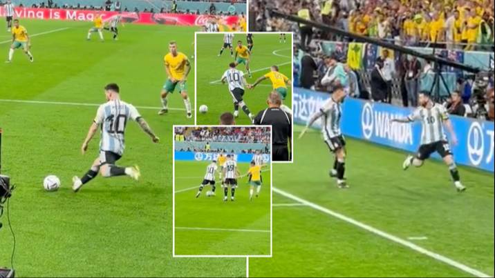 Insane fan footage of Lionel Messi’s goal against Australia emerges, he is truly special