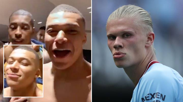 Fans are remembering the time Kylian Mbappe mocked Erling Haaland as footage goes viral